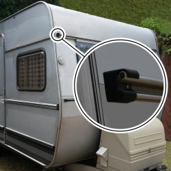 Tappo terminale per rivestimento del finestrino del caravan adatto per Tabbert