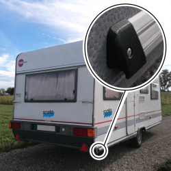 Tapa final para tira de tuberías de caravana adecuada para Bürstner